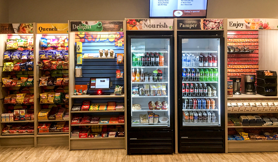 micro market self checkout workplace vending